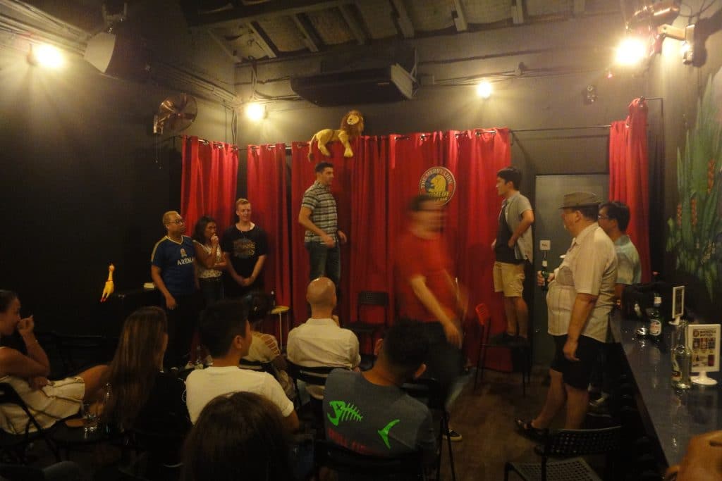 delta force improv performing on stage