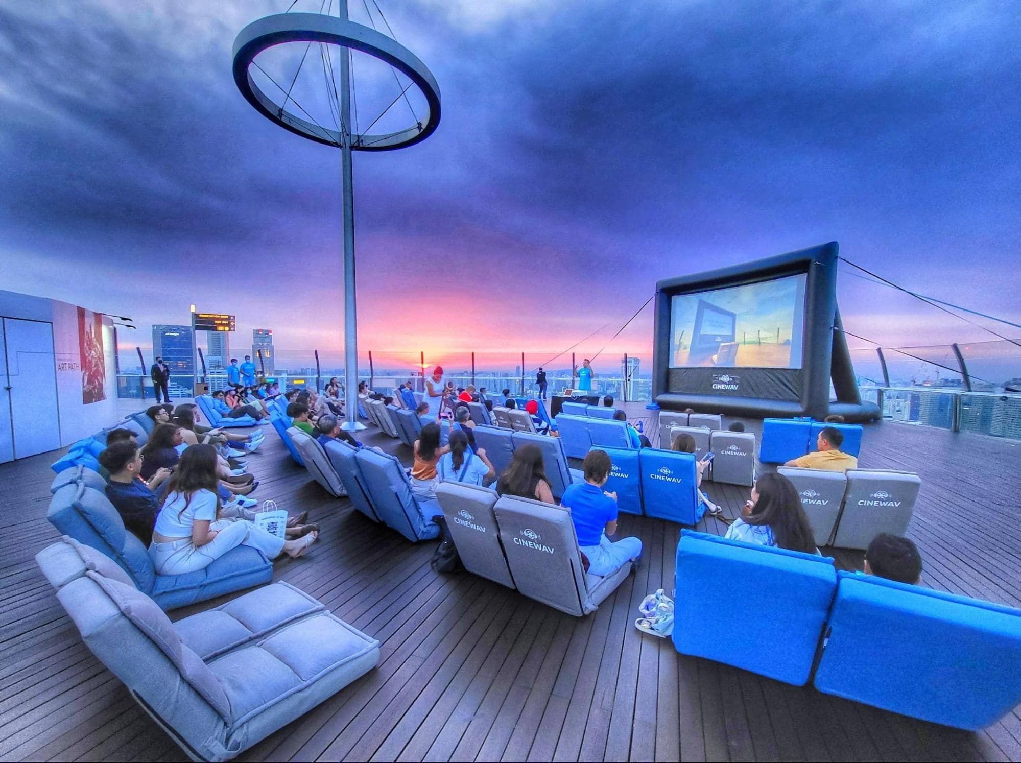 Movies in the sky - outdoor cinema