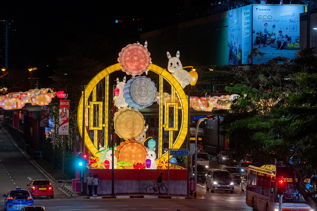 Mid Autumn Displays Lanterns In Singapore Chinatown